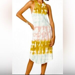 Young Fabulous Broke Women’s Robbie Rib Knit  Tie Dye Tank Dress size medium
